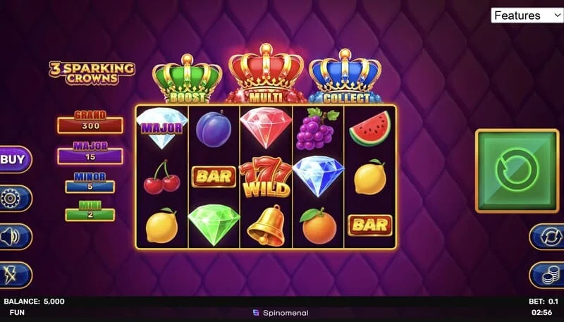 3 Sparking Crowns spēles ekrāns